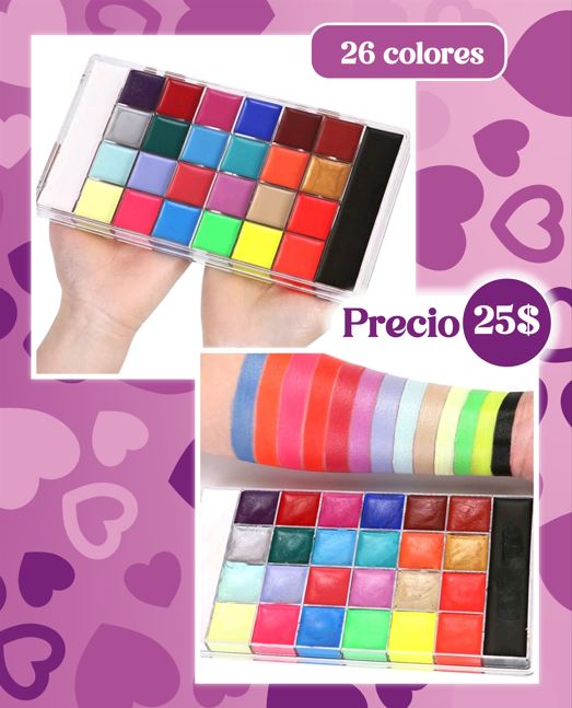 Bodypaint (Pintura Corporal) Paleta de Colores